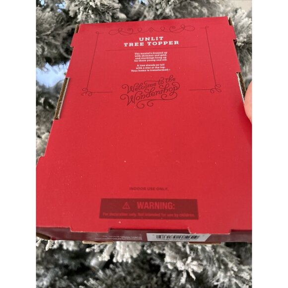 Wondershop Target Unlit Tree Topper 6 “ White Snowflake - Picture 8 of 8